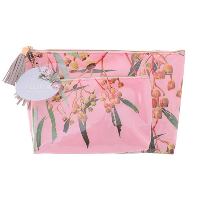 Australian Flora Cosmetic Bags Set of 2