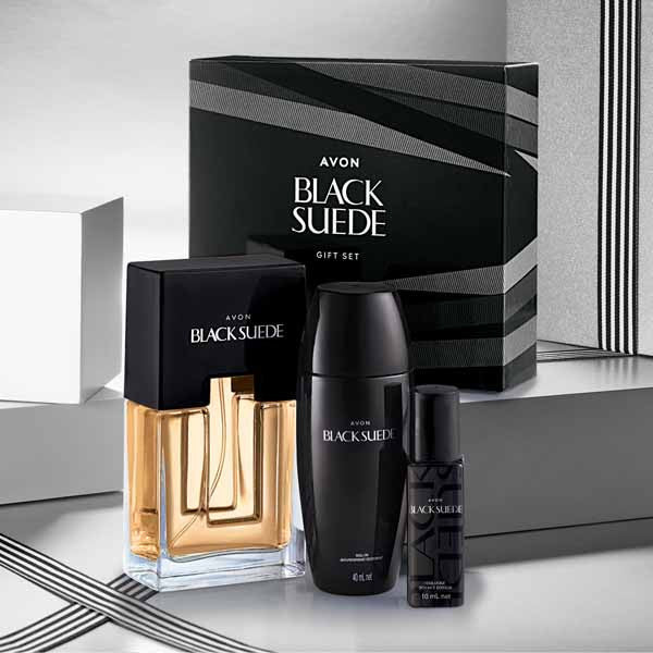 Avon Black Suede Aftershave Giftset