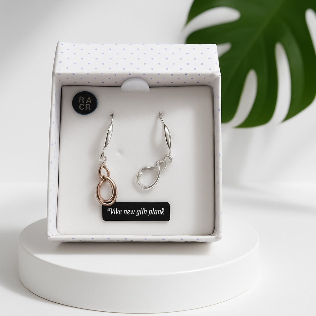 Equilibrium Glamour Rose Gold Earrings