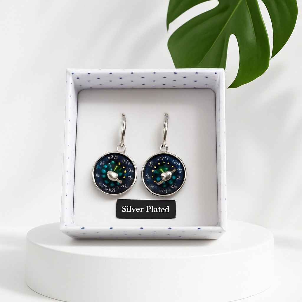 Equilibrium Midnight Sparkle Galaxy Earrings
