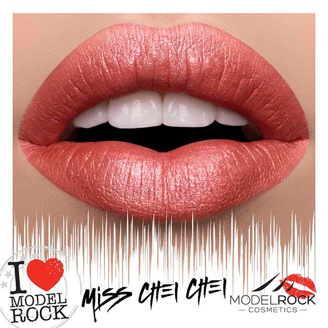 Modelrock Mega Modern Metals Liquid Lipstick shade Miss Chei Chei