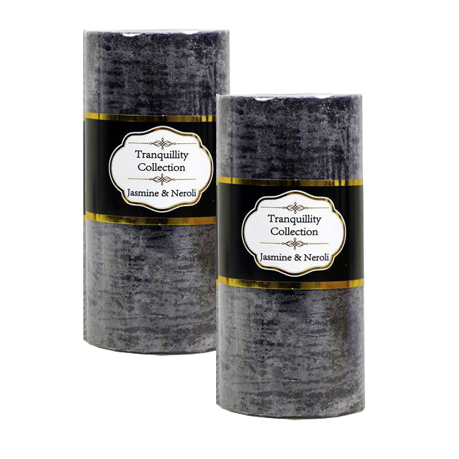 Tranquillity Collection Pillar Candles - Jasmine & Neroli