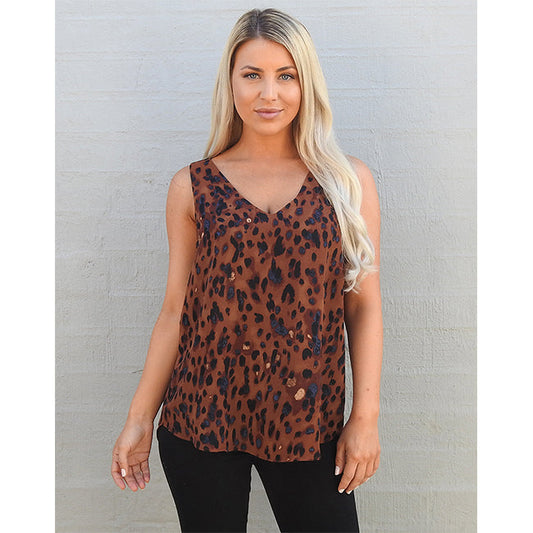 Freez Animal Print Cami