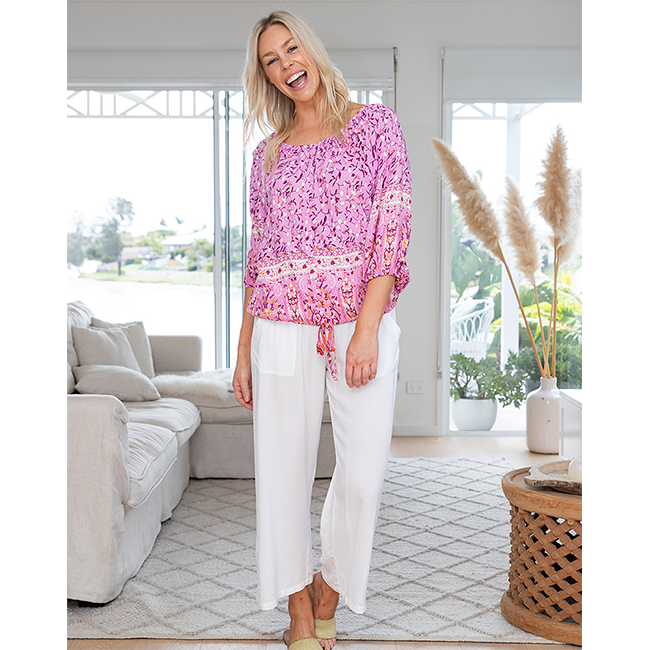 Freez Peasant Off The Shoulder Top
