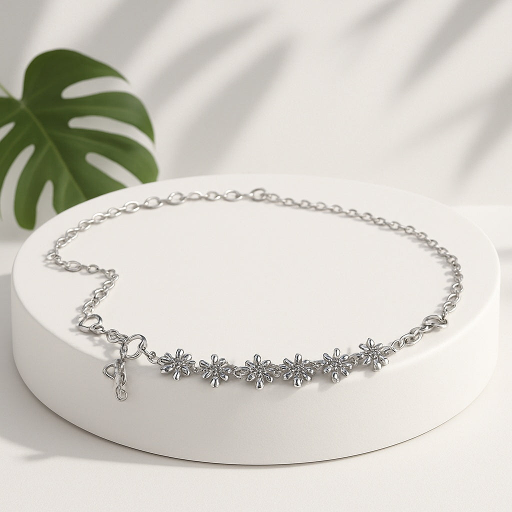 Avon Birthstone Flower Anklet - January
