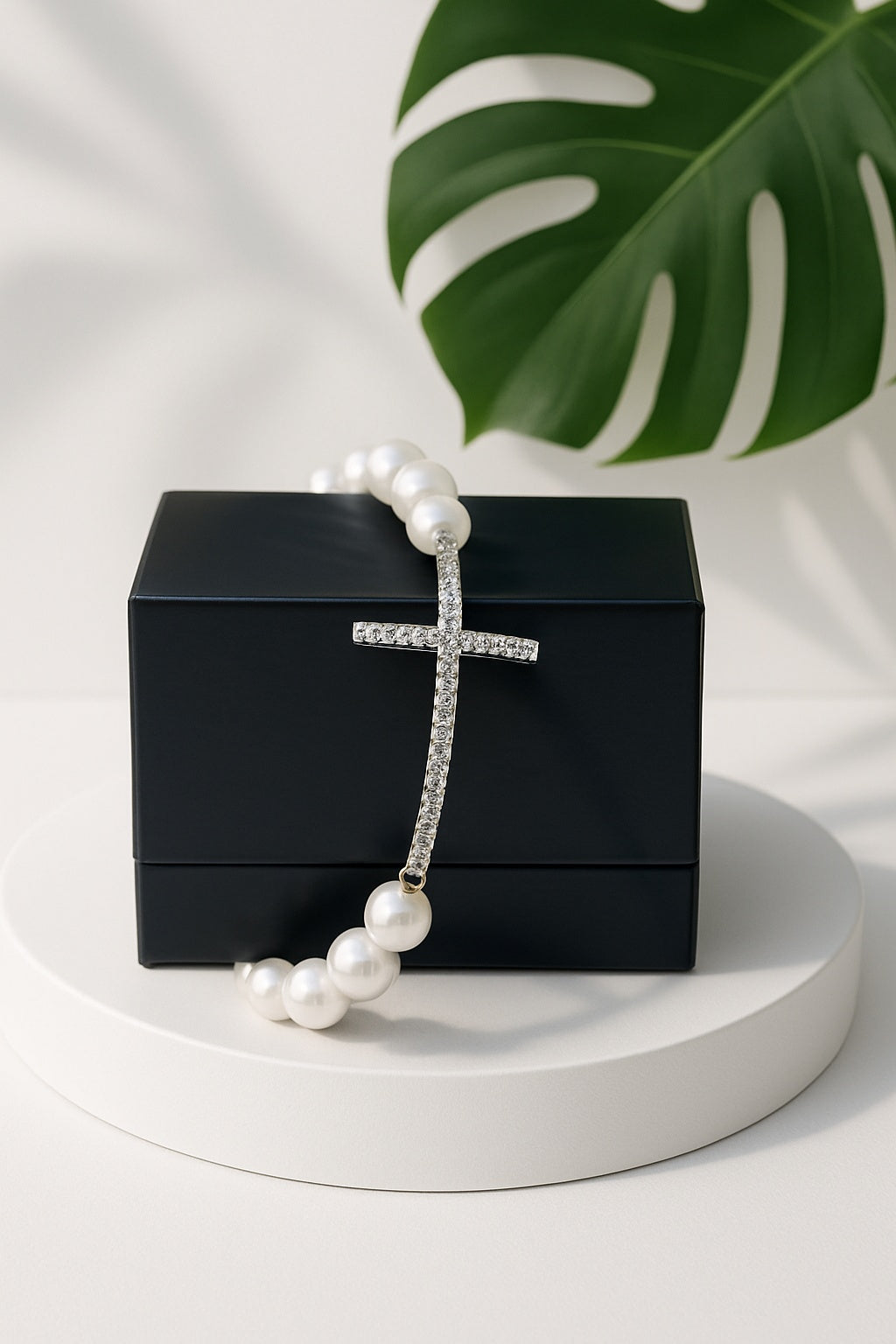 Avon Classic Pearlesque Cross Collection Bracelet
