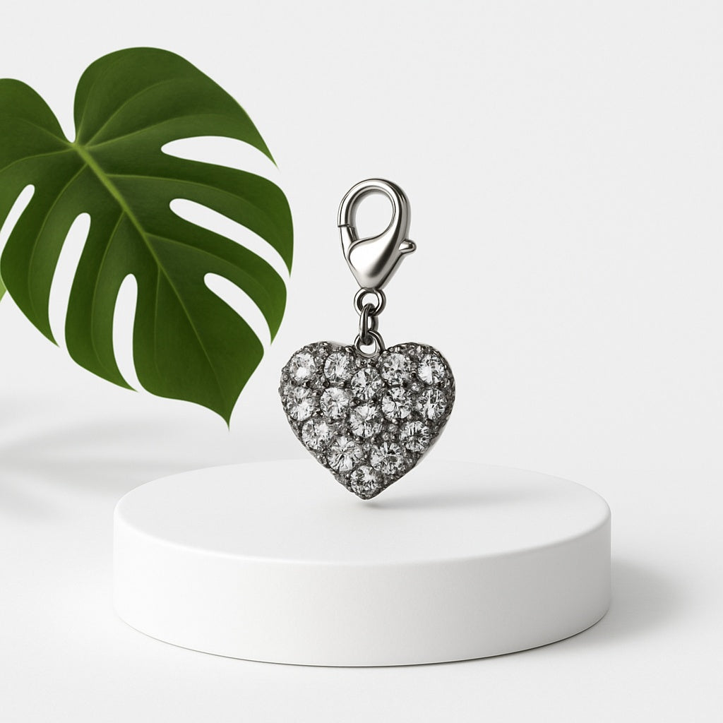 Avon Embellished Heart Charm