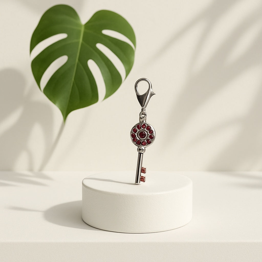 Avon Embellished Key Charm
