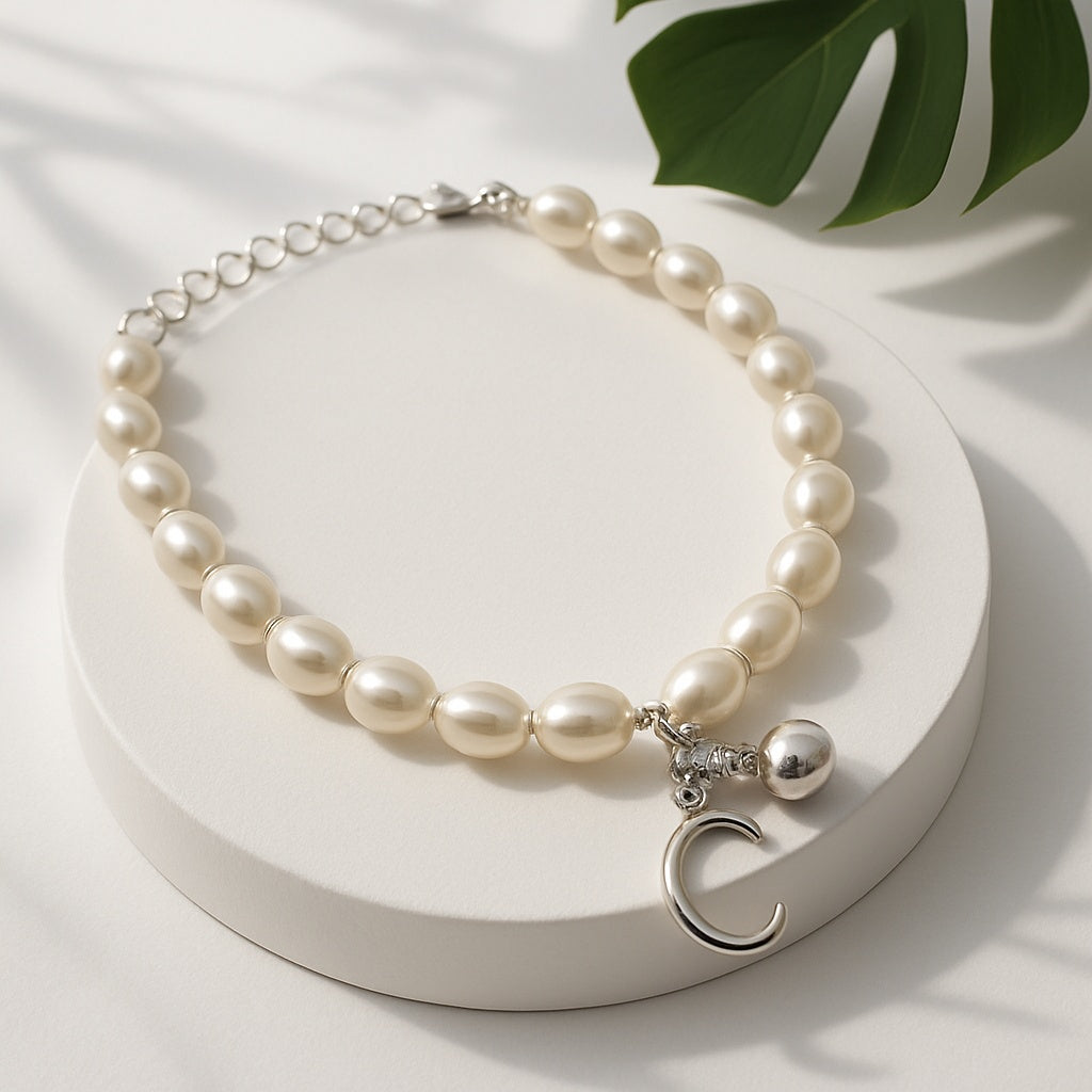 Avon Remy Initial Pearlesque Bracelet C