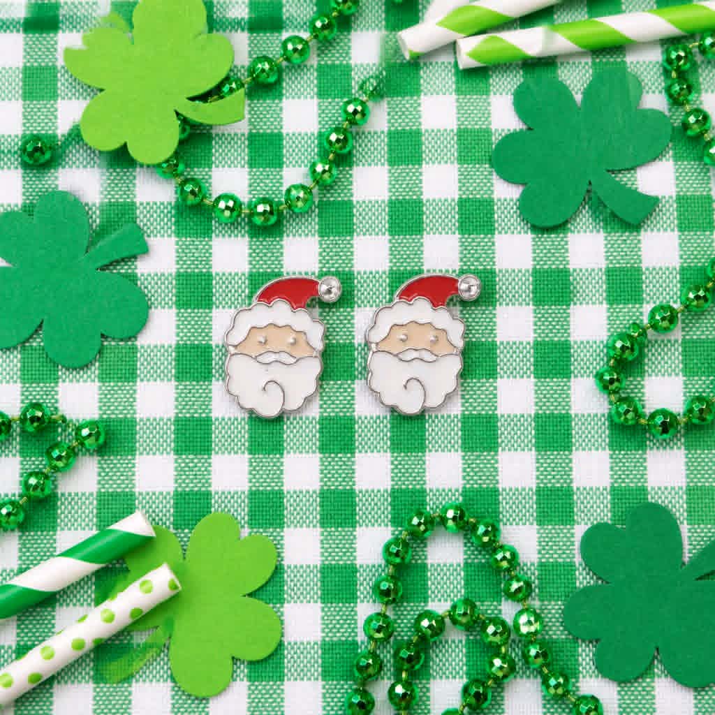 Avon Santa Christmas Earrings