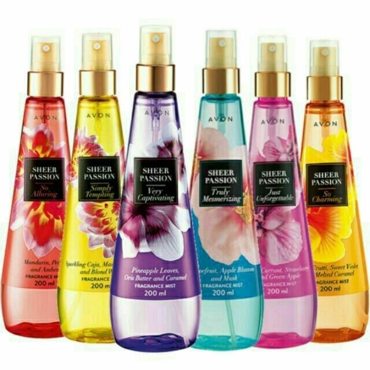 Avon Sheer Passion Mist Sprays