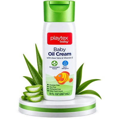 Playtex Baby Oil Cream – moisturising cream for everyday skin care.