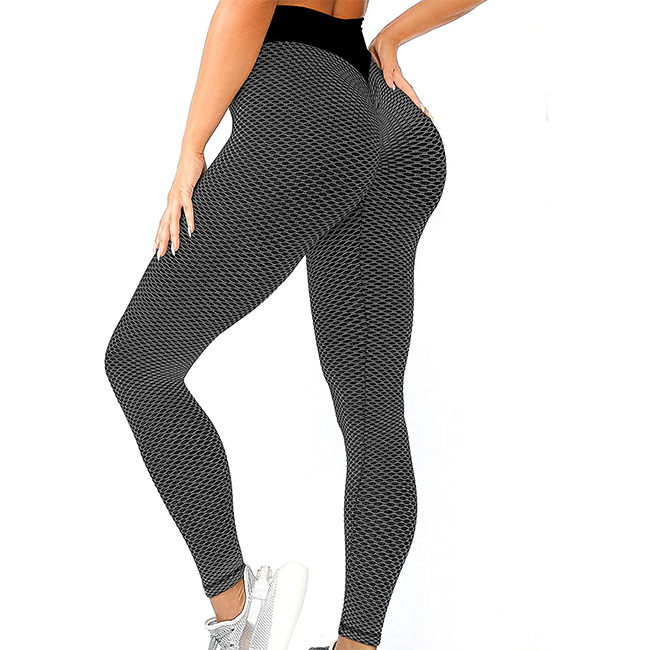 High Waisted Butt Lifting Yoga Pants Honeycomb