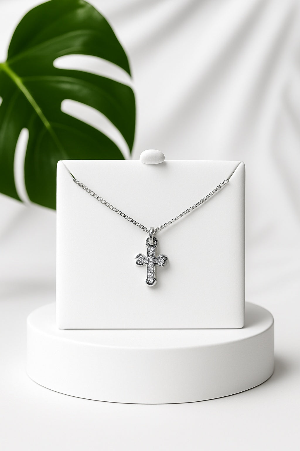 Equilibrium Cross Necklace