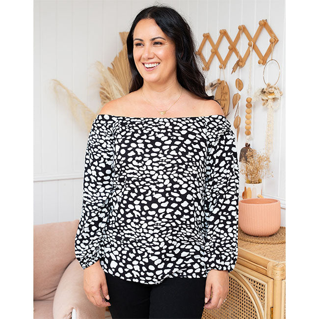 Freeze Byron Top - Black/Pebble