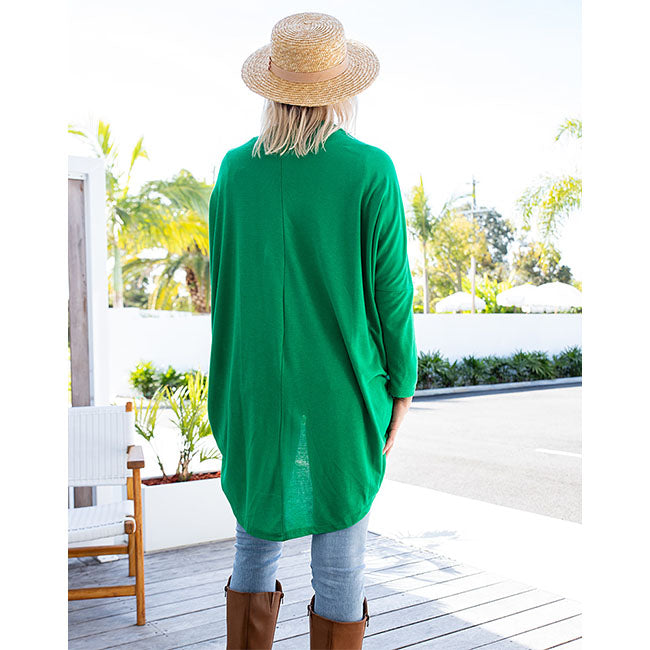 Freez Circle Cardi - Green