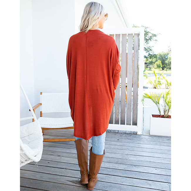 Freez Circle Cardi - Rustic