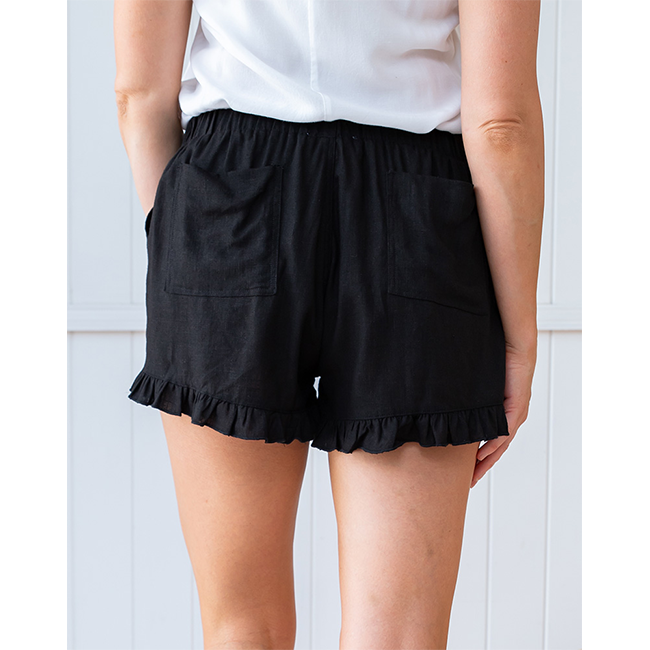Freez Linen Frill Shorts