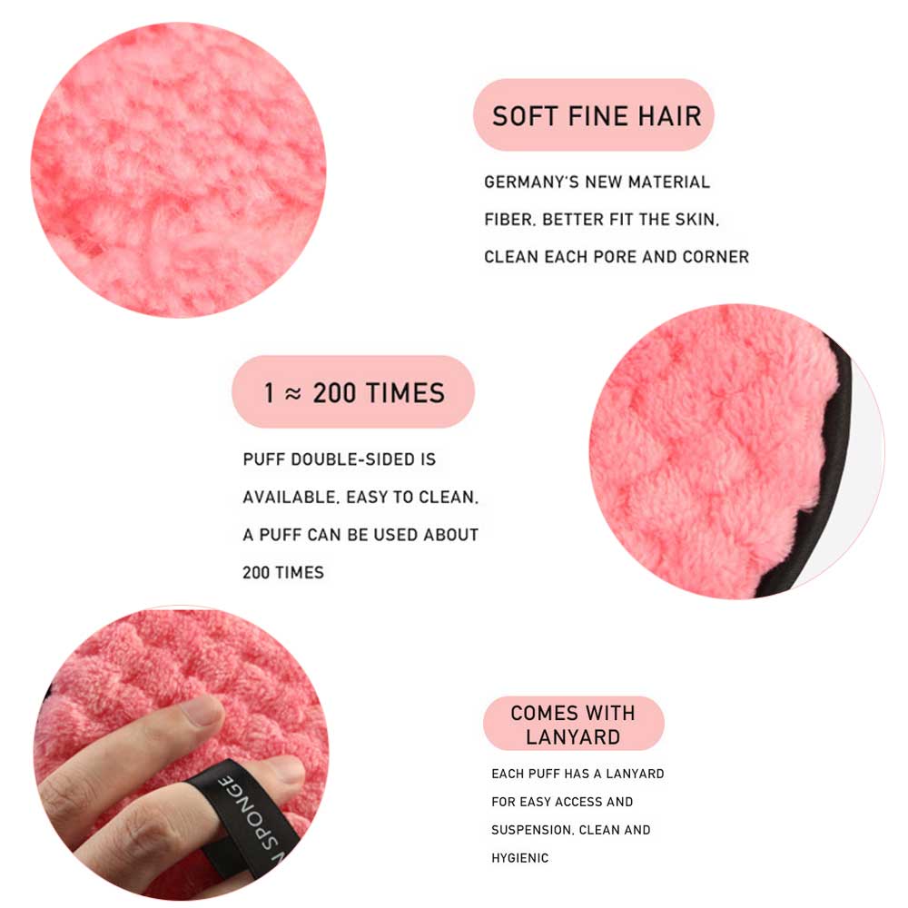 Micro Fibre Makeup Remover Puffs