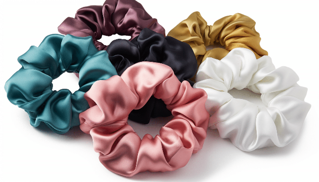 Inner Spirit Satin Scrunchies x 4