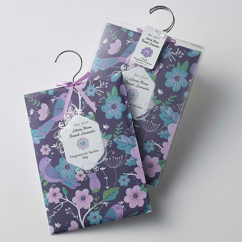 Liberty Bloom French Lavender Hanging Sachet Set