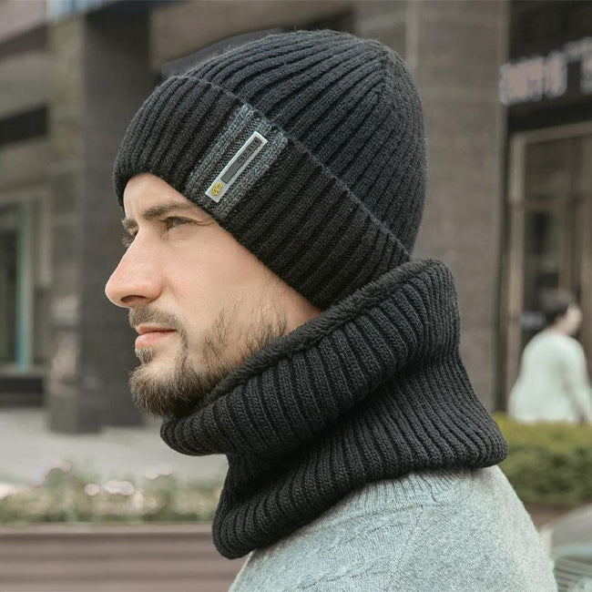 Mens Winter Beanie Set