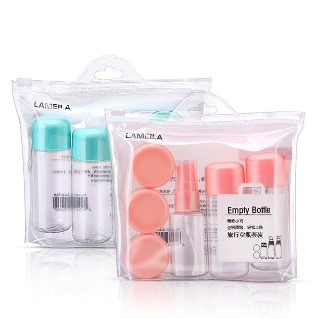Handy Portable Travel Sub-bottle 6pc Travel Bottle Set