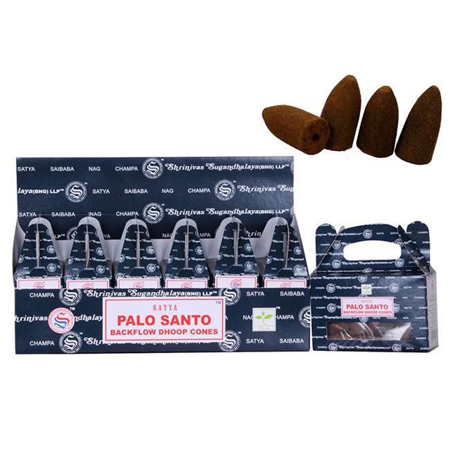 Satya Palo Santo Backflow Dhoop Cones