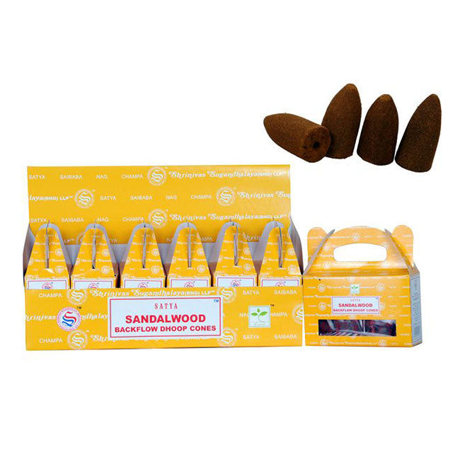 Satya Sandalwood Backflow Dhoop Cones