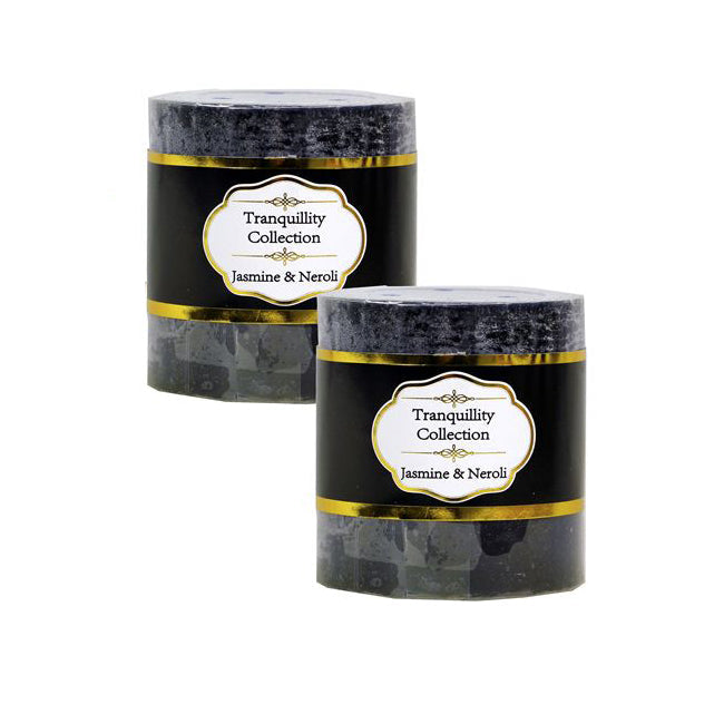 Tranquillity Collection Pillar Candles - Jasmine & Neroli