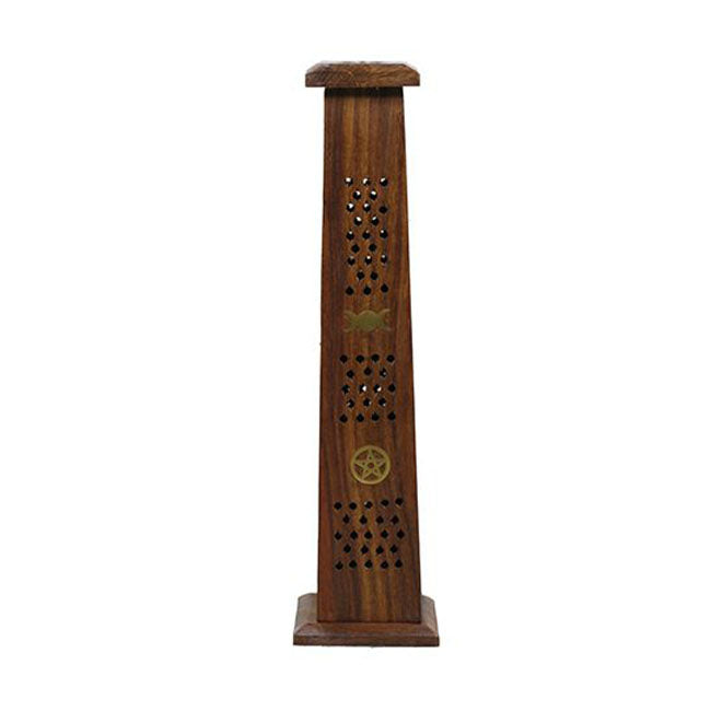 Triple Moon Pentacle Incense Tower 30cm