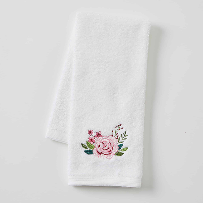Pilbeam Twilight Rose Face and Hand Towels