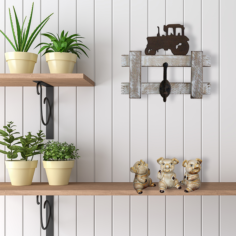 Rustic Tractor Hanging Hook