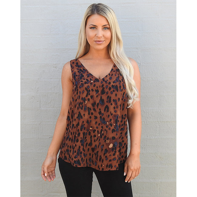 Freez Animal Print Cami