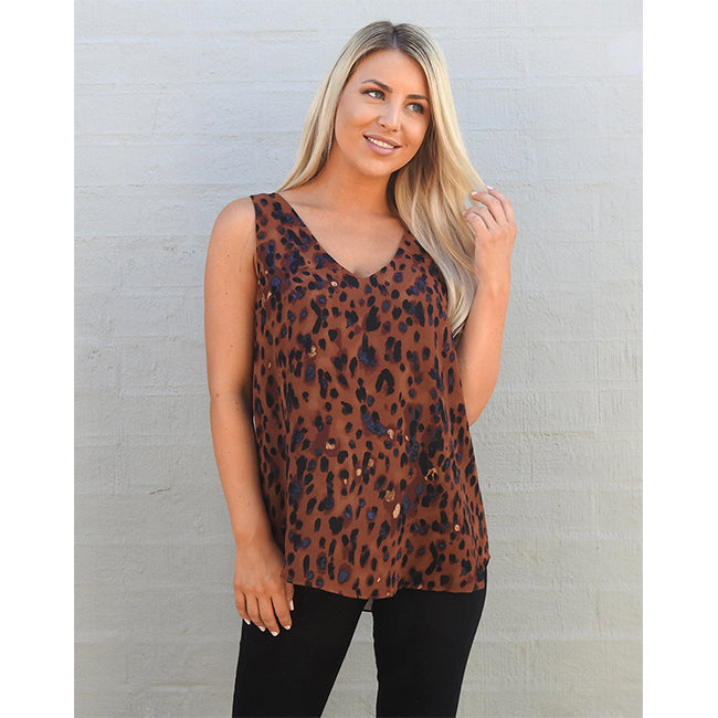 Freez Animal Print Cami