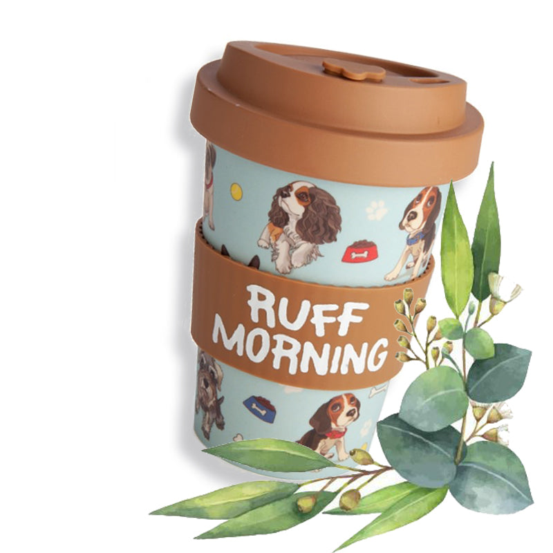Eco to Go Bamboo Mug Ruff Morning